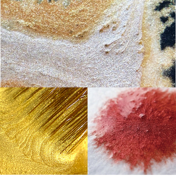 呉竹 顔彩耽美 メタリックカラーセット (MC20/24V/NW2A)